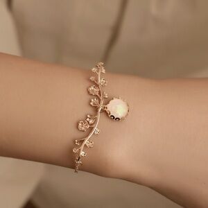 *ISOLDE* Gold x Flower Fashion Chain Bracelet